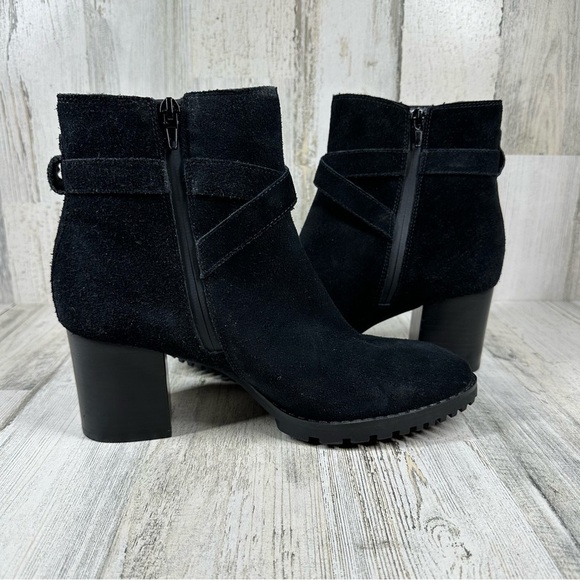 Blondo Tamzin Waterproof Bootie in Black Suede #964 - Picture 11 of 12